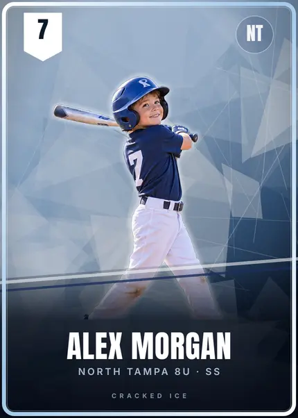 The Cracked Ice card design