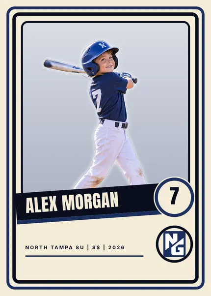The Retro Banner card design